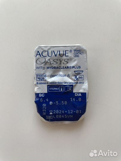 Линзы acuvue oasys -5.5