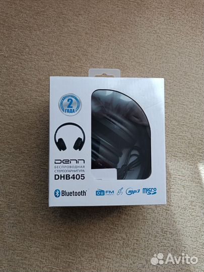 Наушникb безпроводные Denn DHB405 black