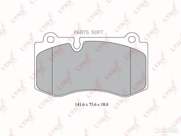 Колодки тормозные передние mercedes-benz E500(W211) 06-08 / S600(W221) 05 lynxauto BD5349