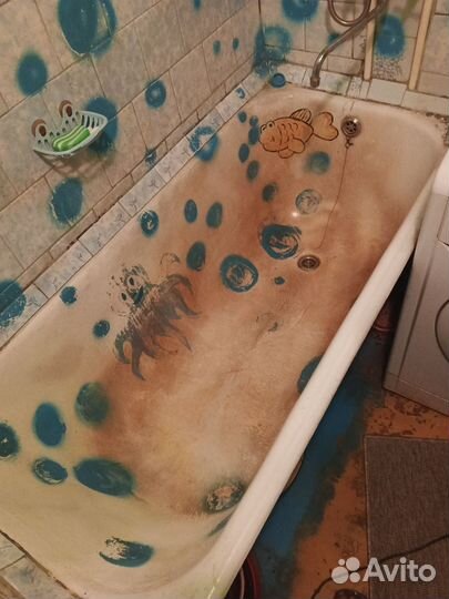 Ремонт душевого поддона, рестоврация ванн