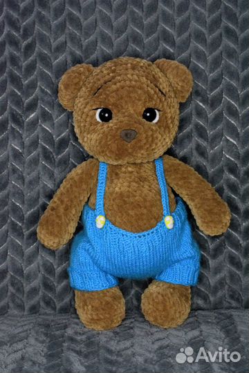 Медвежонок вязанная игрушка