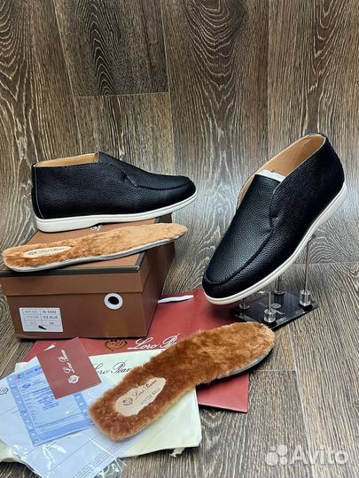 Лоферы мужские Loro piana зимние (39-44) LUX