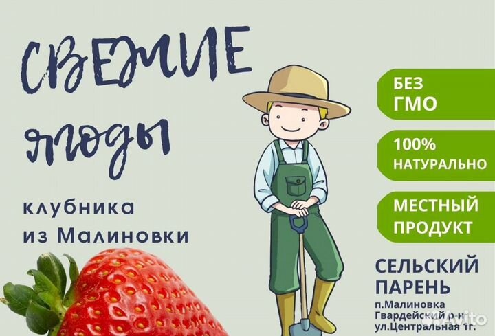 Клубника фермерская местная