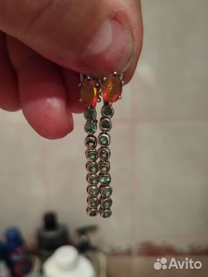 Серьги и кольцо 925