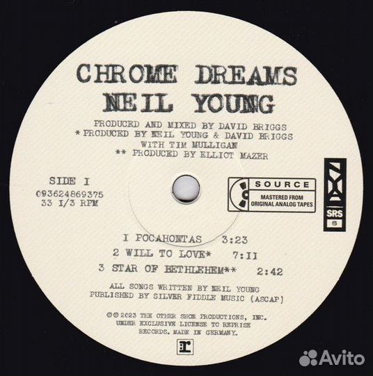 Виниловая пластинка Young, Neil - Chrome Dreams (B