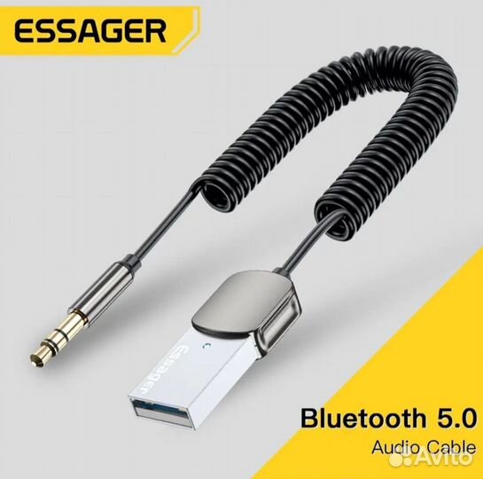 Aвтомобильный AUX Bluetooth 5.0 Адаптер