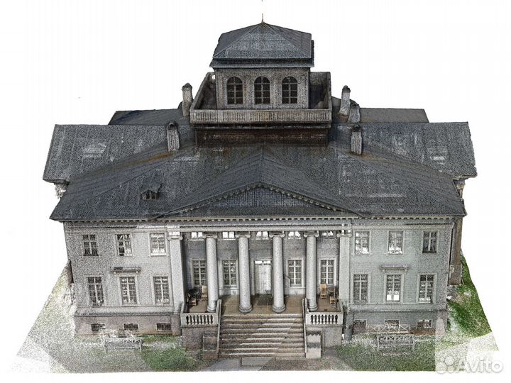 Лазерное 3D сканирование фасадов. Ортофото. Обмер