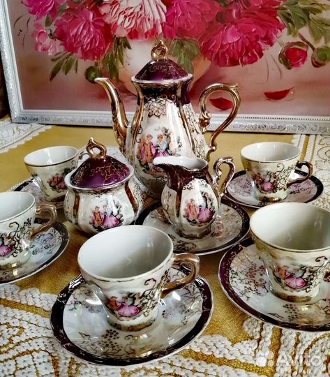 Кофейный японский сервиз