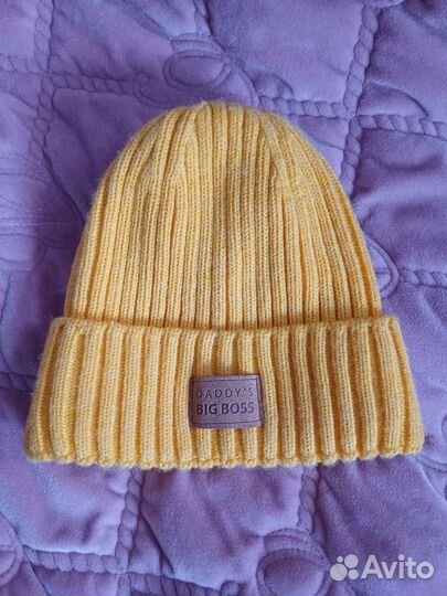 Детская шапка весенняя для мальчика и для девочки