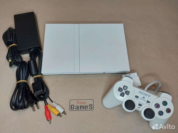 PlayStation 2 Slim scph-75000 Белая Ceramic White