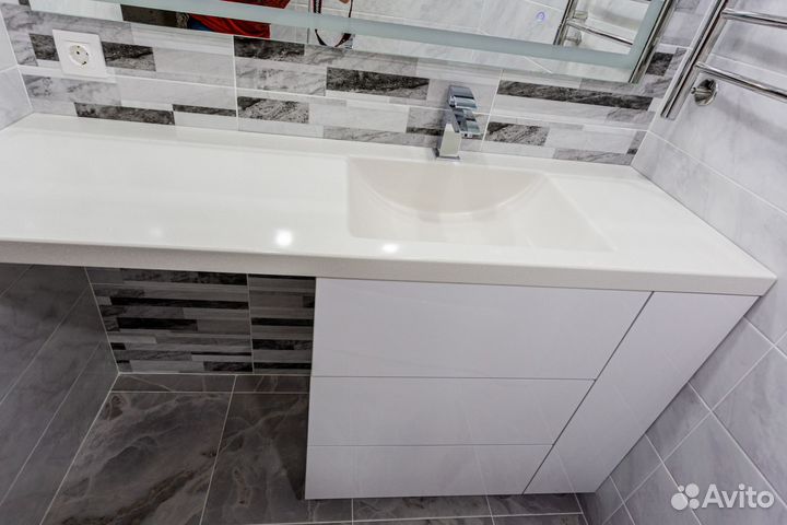 Столешница для ванной комнаты