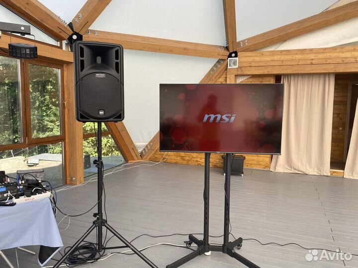 Аренда телевизоров на стойках и экраны