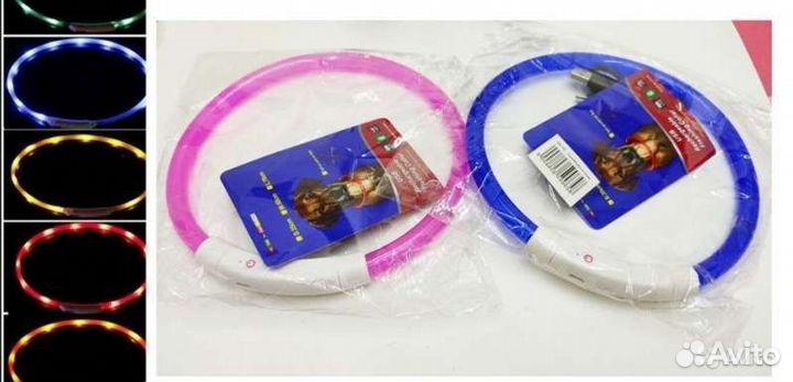 Ошейники для собак и кошек, ошейник светящийся