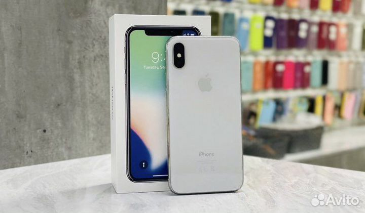 iPhone X Silver 64gb Витринный,Магазин,Кредит