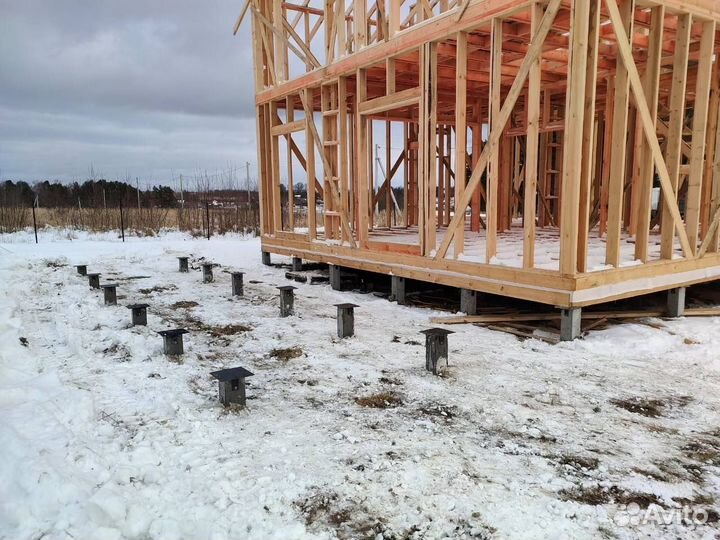 Винтовой фундамент под ключ