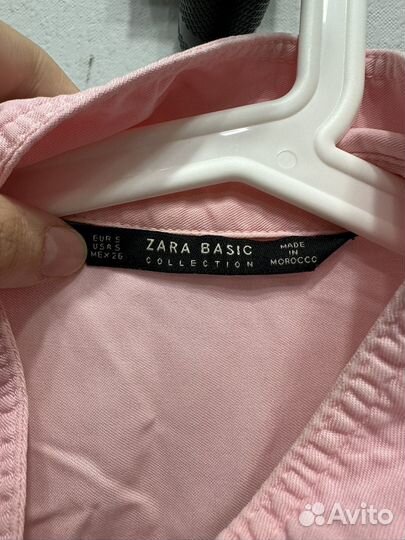 Рубашка zara s/m бу