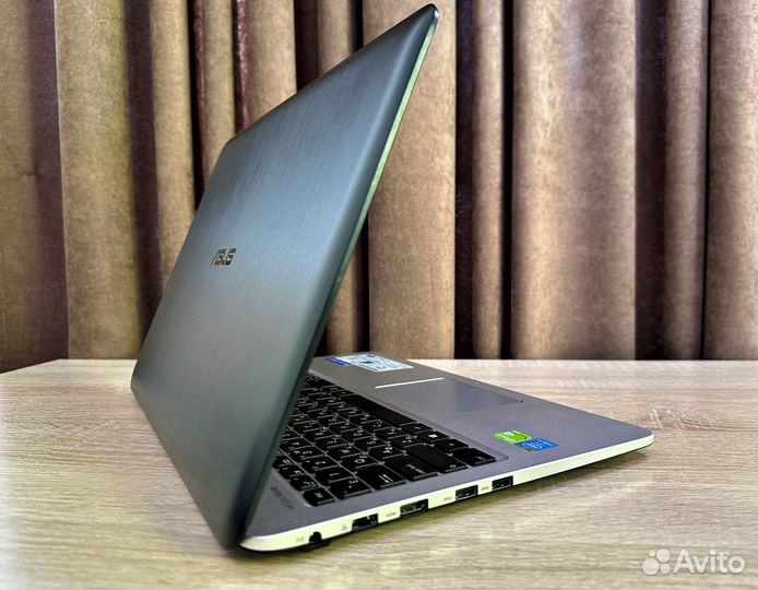 Игровой ноутбук asus 4ядра/2видеокарты/8gb/1000gb
