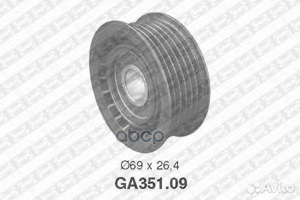 Ролик промежуточный поликлинового ремня MB: Cla