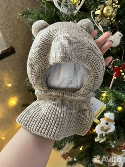 Шапка шлем зимняя