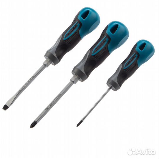 Набор отверток комбинированный 3 шт, S2, трехкомпо
