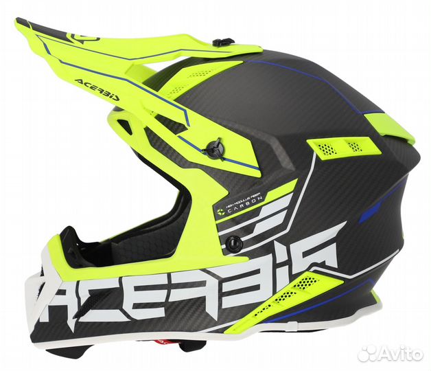 Шлем Acerbis steel carbon 22-06 Black/Fluo