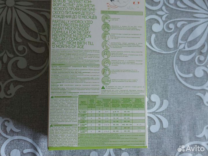 Смесь белакт комфорт