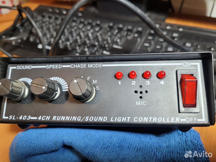 Контролерsl-403-4ch running/sound light controller