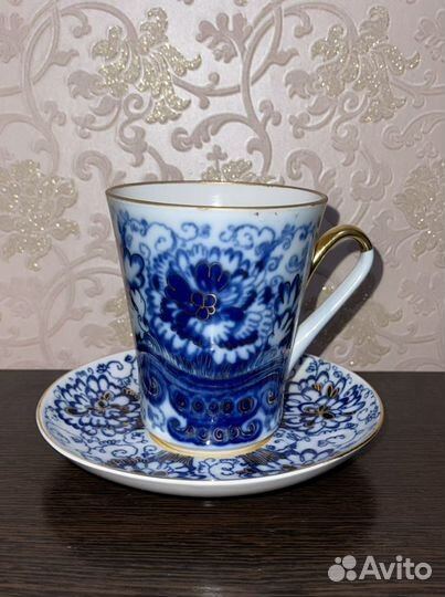 Лфз редкие чайные пары большие блюдо и бокал