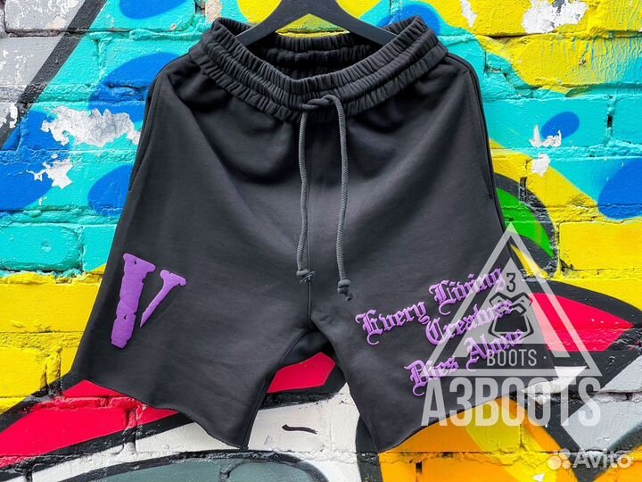 Шорты Vlone Black/Purple