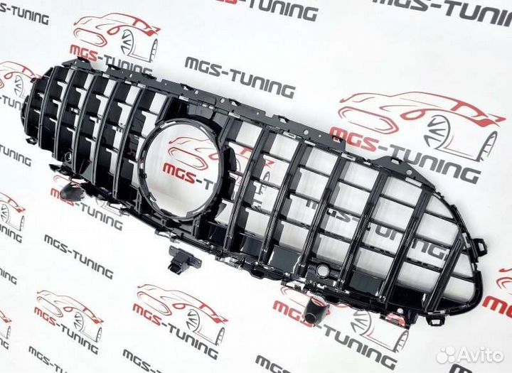 Решетка на Mercedes CLS C257 GT Black (черная)