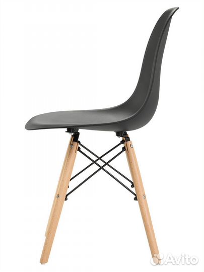 Стул в стиле eames DSW,черный, 4 шт