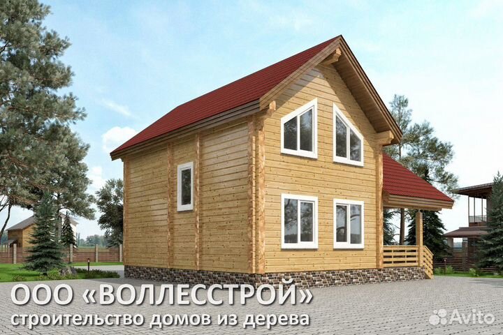 Дом из клееного бруса / Сруб дома / Домокомплект