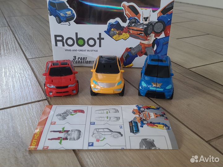 Робот транформер из 3ёх машин