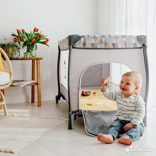 Прокат аренда кроватки манежа с матрасом