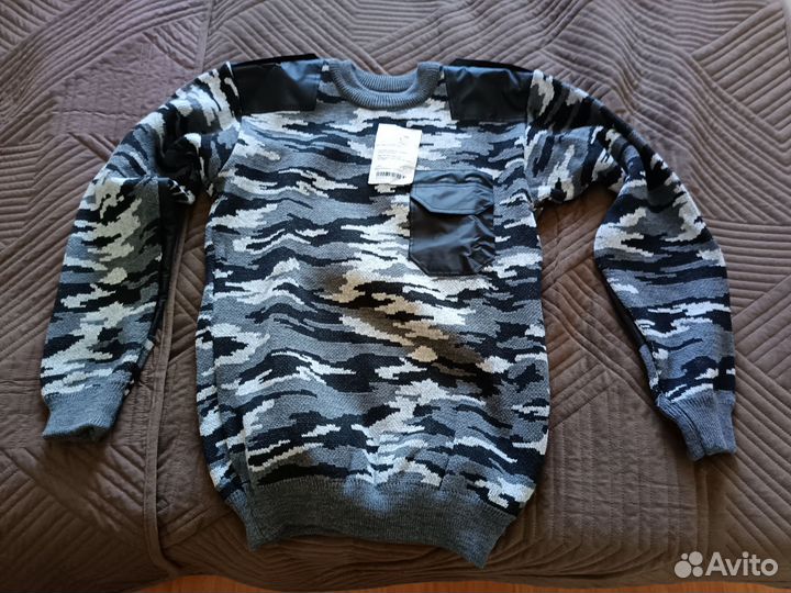 Свитер джемпер военный