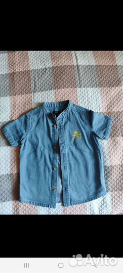 Рубашка джинсовая