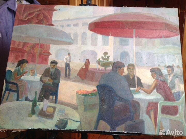 Картина маслом на холсте 1993 год