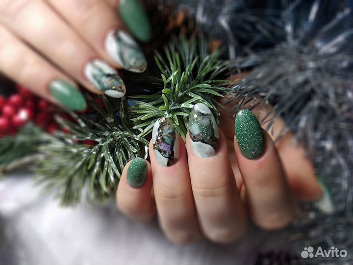 Маникюр, наращивание, педикюр, гель лак, укреплени