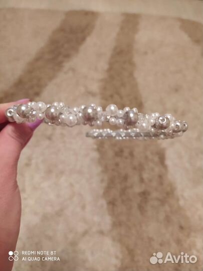 Ободок для волос свадебный