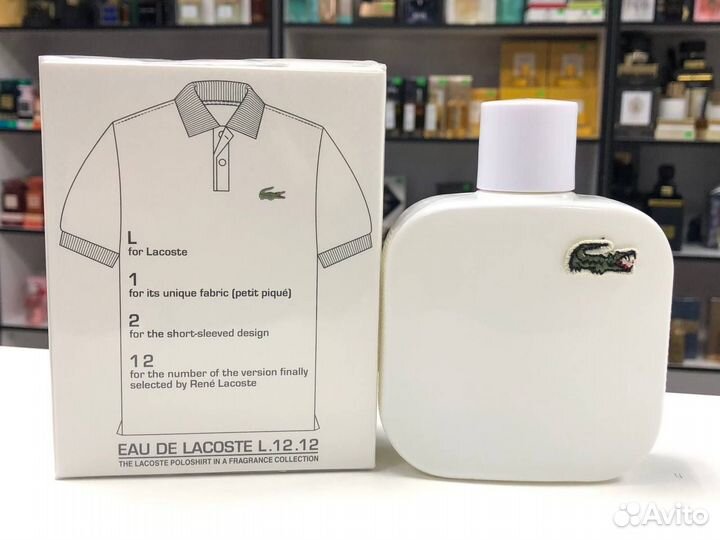 Парфюм Lacoste L12.12 Blanc-Pure лакост белый