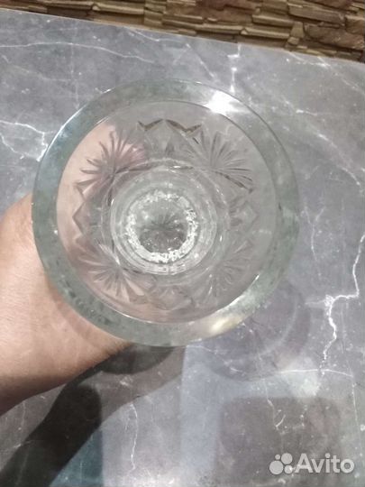 Хрустальная ваза для цветов СССР