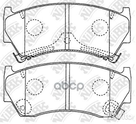 Колодки тормозные дисковые PN2356 NiBK