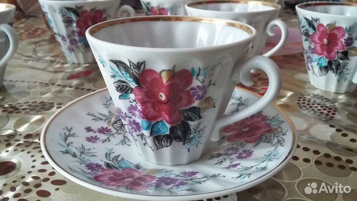 Фарфоровые чайные пары