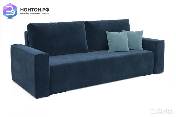 Диван еврокнижка Манхэттен темно-синий
