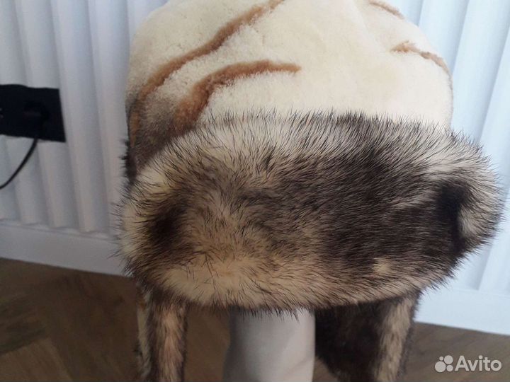 Шапка-ушанка норковая женская