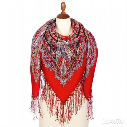 Новый павловопосадский платок Морская царевна