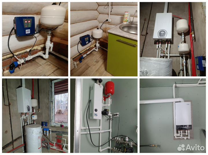 Монтаж отопления Водоснабжение. Сантехник