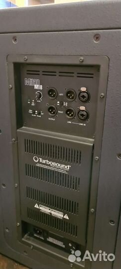 Колонки активные Turbosound, subwoofer