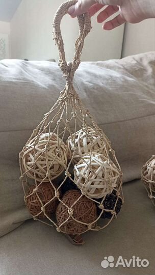 Декор плетёные шары IKEA