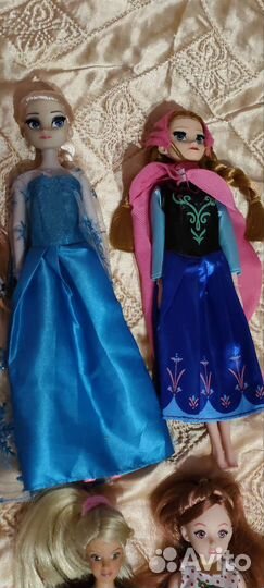 Куклы пакетом, Анна Эльза, Барби 90х